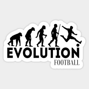 Evolution Of Football - footbal silhouette Sticker